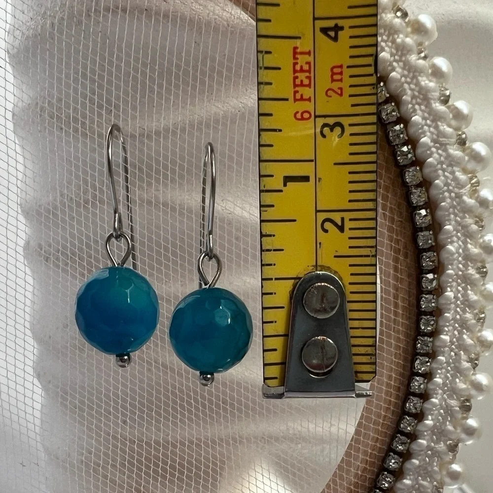 Hand Crafted blue agate